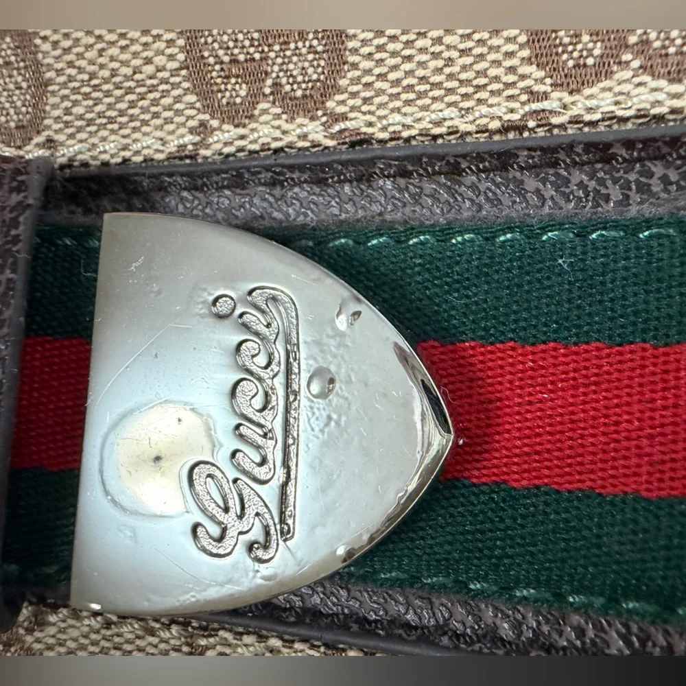Gucci Wallet Purse Brown Beige Unisex, Vintage - Picture 2 of 12